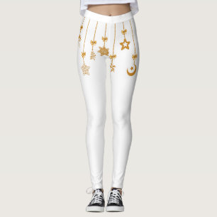Gold String Ornaments Leggings