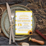 Gold Stripe and Sunflower Bat Mitzvah Invitation<br><div class="desc">These contemporary Bat Mitzvah invitations are perfect for any type of celebration. Each field of text is fully customisable to say exactly what you want!</div>