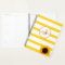 Gold Stripe and Sunflower Monogrammed Personalised
