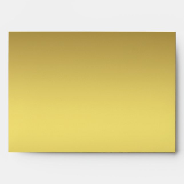 Gold Stripe Black Stripe Envelope (Front)