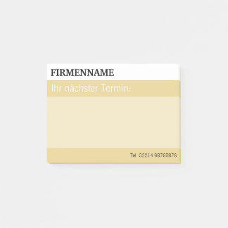 Gold Striped Luxury Sticking Notes