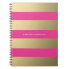 Gold Striped | Notebook