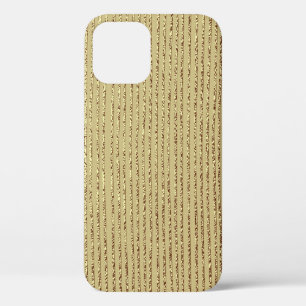 Gold Stripes: Abstract Vintage Background iPhone 12 Case