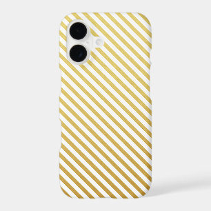 Gold Stripes Pattern iPhone 7 Case