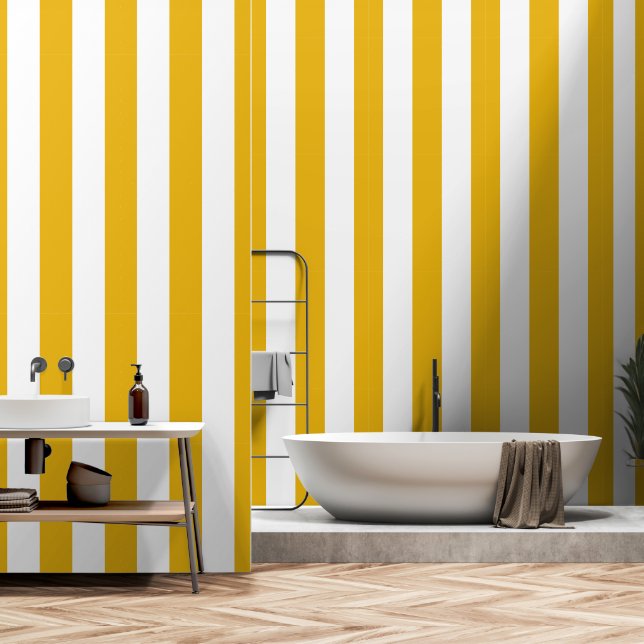 Gold Stripes wallpaper (Bathroom)