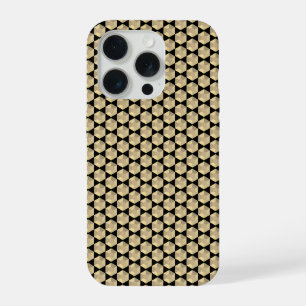 Gold Stud Sequins Geometry iPhone 15 Pro Case
