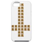 Gold Studded Inverted Cross