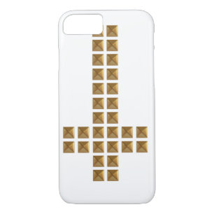 Gold Studded Inverted Cross iPhone 8/7 Case