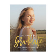 Gold Stylish Chic Graduation Party Photo