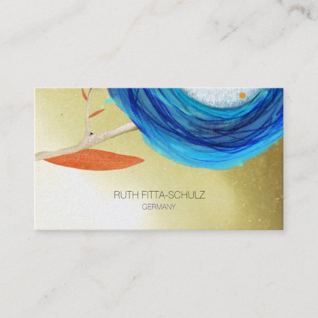 Gold Subtle Glitter Bokeh Business Card (Front)
