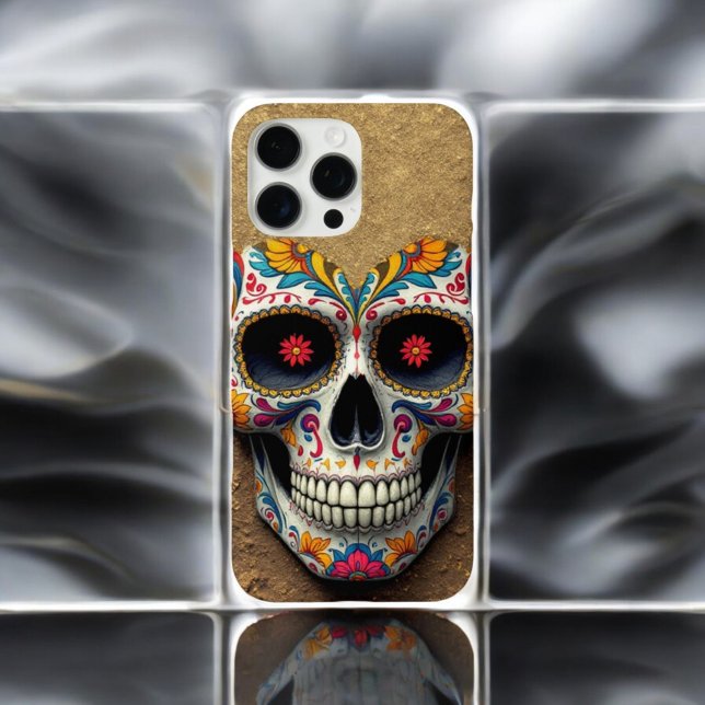 gold Sugar Skull Case-Mate iPhone Case (Creator Uploaded)