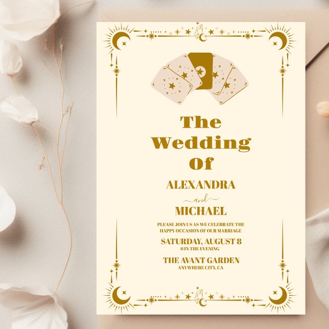 Gold Sun and Moon Tarot Card Wedding (Creator Uploaded)