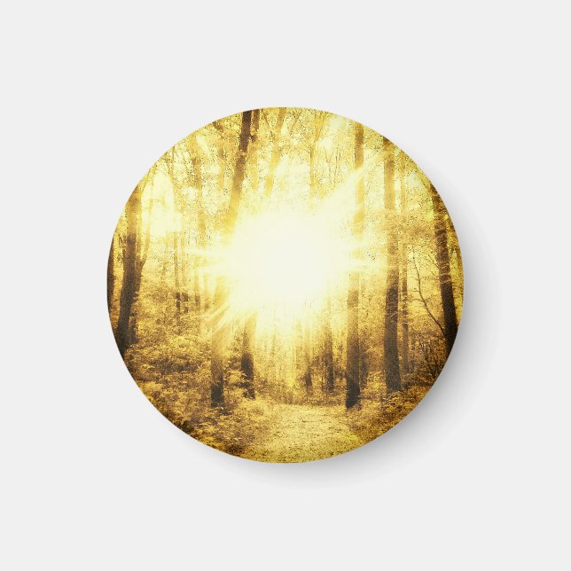 GOLD SUN SMALL ROUND MAGNET (Front)