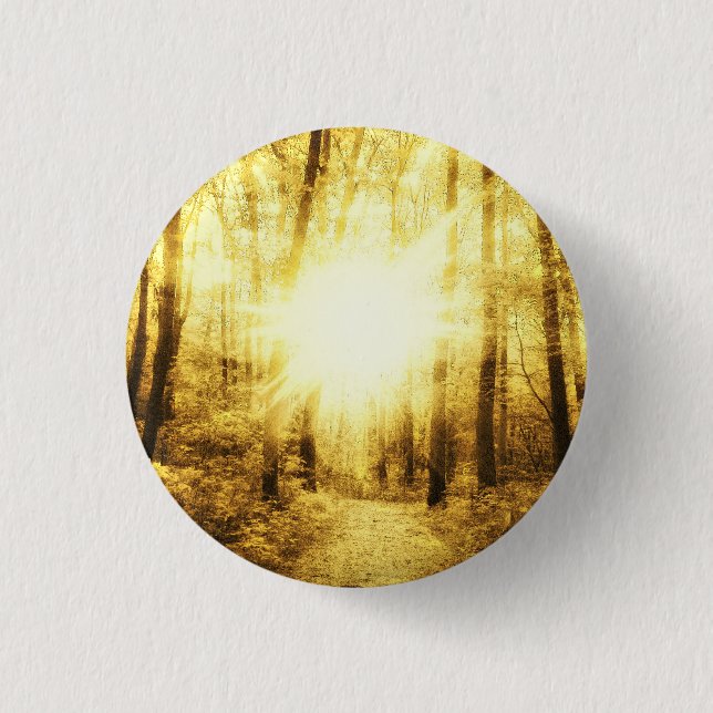 GOLD SUN SMALL ROUND PIN (Front)