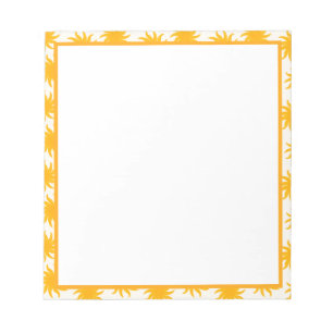 Gold Sunburst Border Notepad