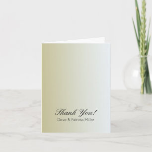 Gold Sunrise Thank You Card