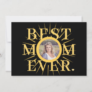 Gold sunshine mum multi photo Mother's Day card