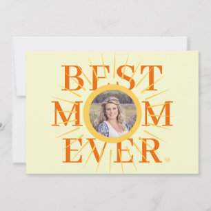 Gold sunshine mum multi photo Mother's Day card