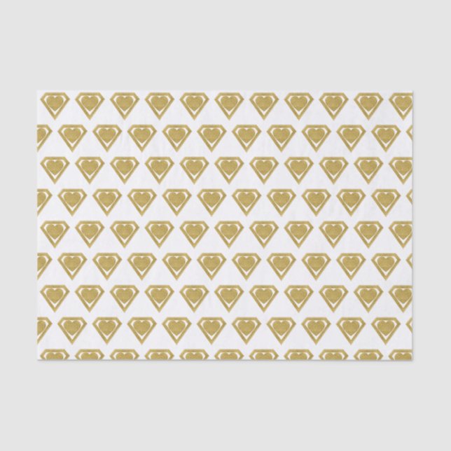 Gold Superhero Friend Valentine Tissue Paper (Front)