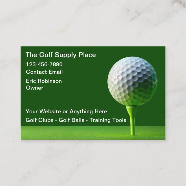 Gold Supplies Simple Business Cards  (Front)