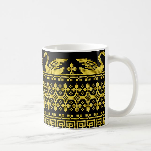 Gold Swans Coffee Mug (Right)