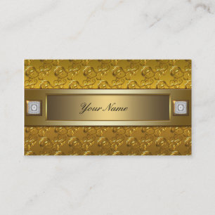 Gold Swirl Business Card