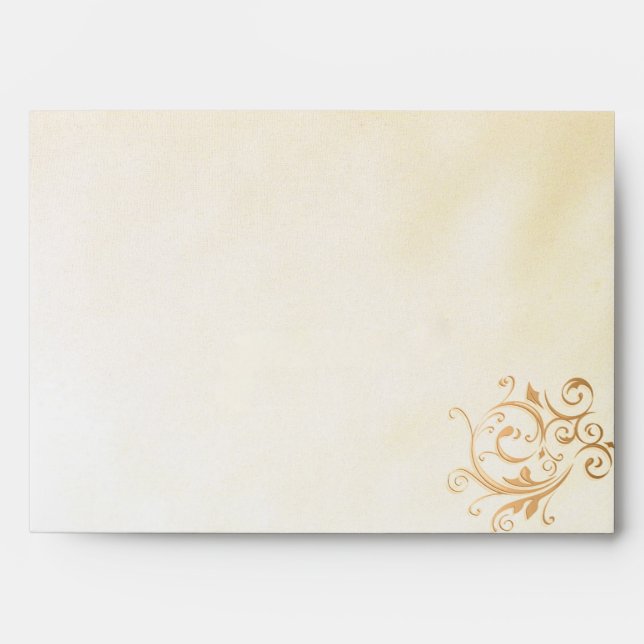 Gold Swirl Envelope - A7 (Front)