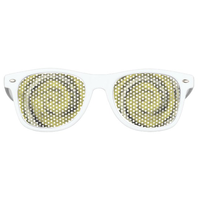 Gold Swirl-IV Retro Sunglasses (Front)