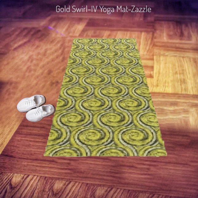 Gold Swirl IV Yoga Mat (Creator Uploaded)