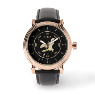 Gold Tai Chi Fan Luxury Watch