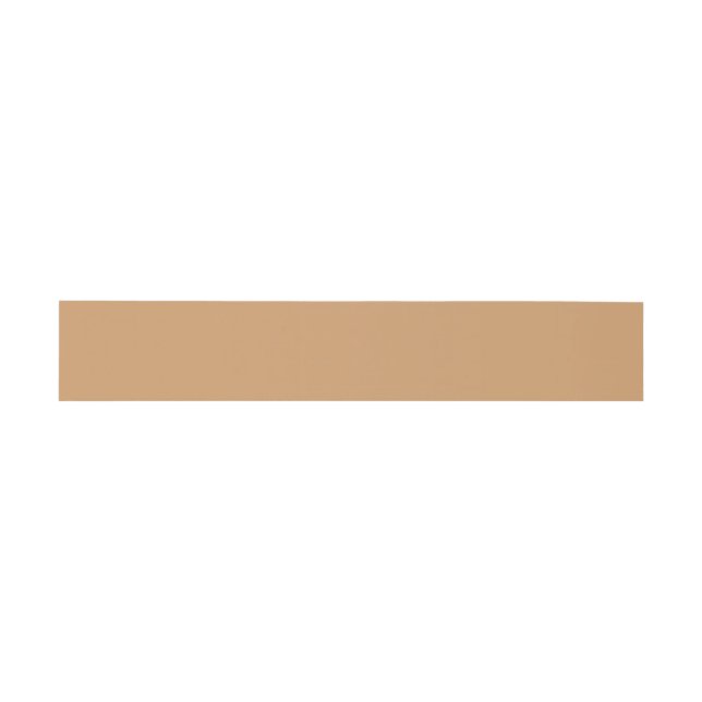 Gold Tan Colour Invitation Belly Band (Flat)