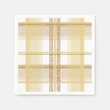 Gold tartan chequered plaid wedding