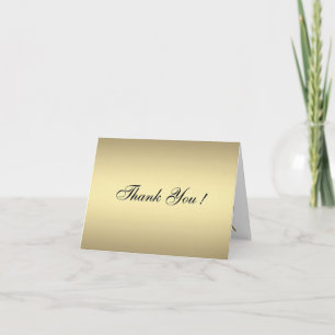 Gold Tennis Blank Thank You Cards