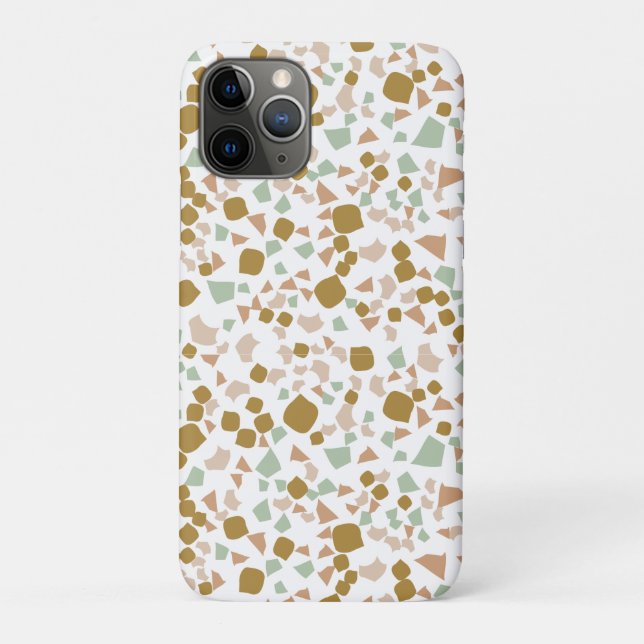 Gold terrazzo Minimal modern Case-Mate iPhone Case (Back)