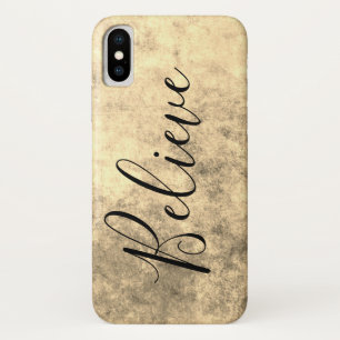 Gold Texture Believe Case-Mate iPhone Case
