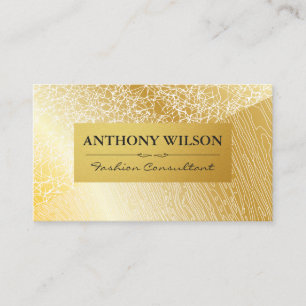 Gold Texture   Gold Wood Grain Pattern Business Card