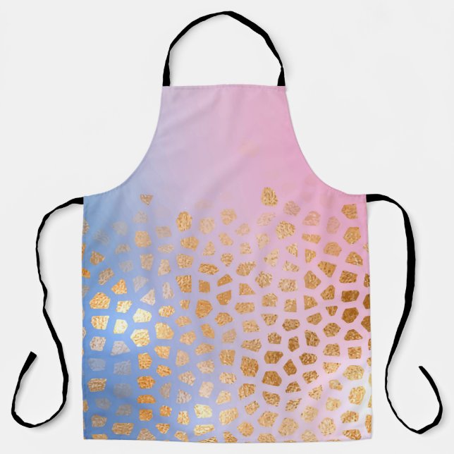Gold texture: gradient abstract background apron (Front)