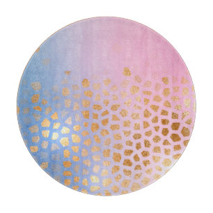 Gold texture: gradient abstract background cutting board