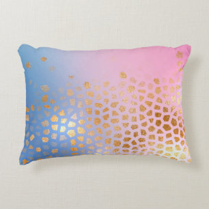 Gold texture: gradient abstract background decorative cushion