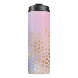 Gold texture: gradient abstract background thermal tumbler