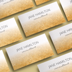 Gold Texture Modern Business Card