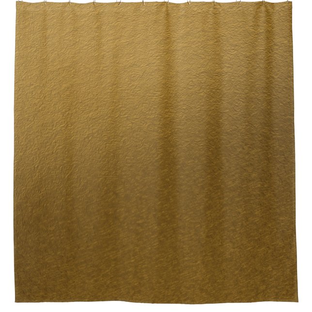 Gold texture shiny golden elegant shower curtain (Front)