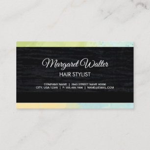 Gold Texture Velvet Black with Monogram Business Business Card