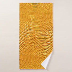 Gold textured surface, golden background, painti bath towel