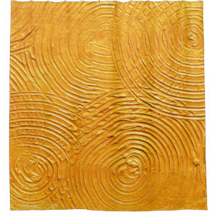 Gold textured surface, golden background, painti shower curtain