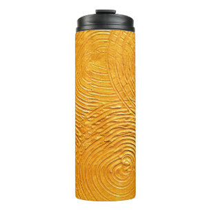 Gold textured surface, golden background, painti thermal tumbler