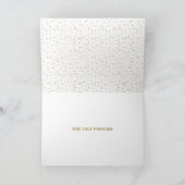 Gold "Thank you for my being my maid of honour" Thank You Card (Inside)