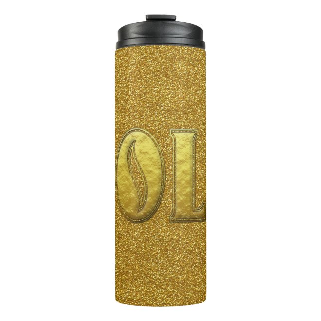 Gold Thermal Tumbler (Front)
