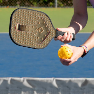 Gold Thor Hammer Gold Indent pickleball paddle cb