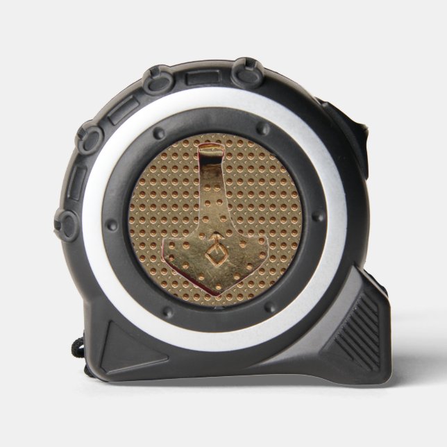 Gold Thor Hammer Gold Indent tape measure 1 (Front)